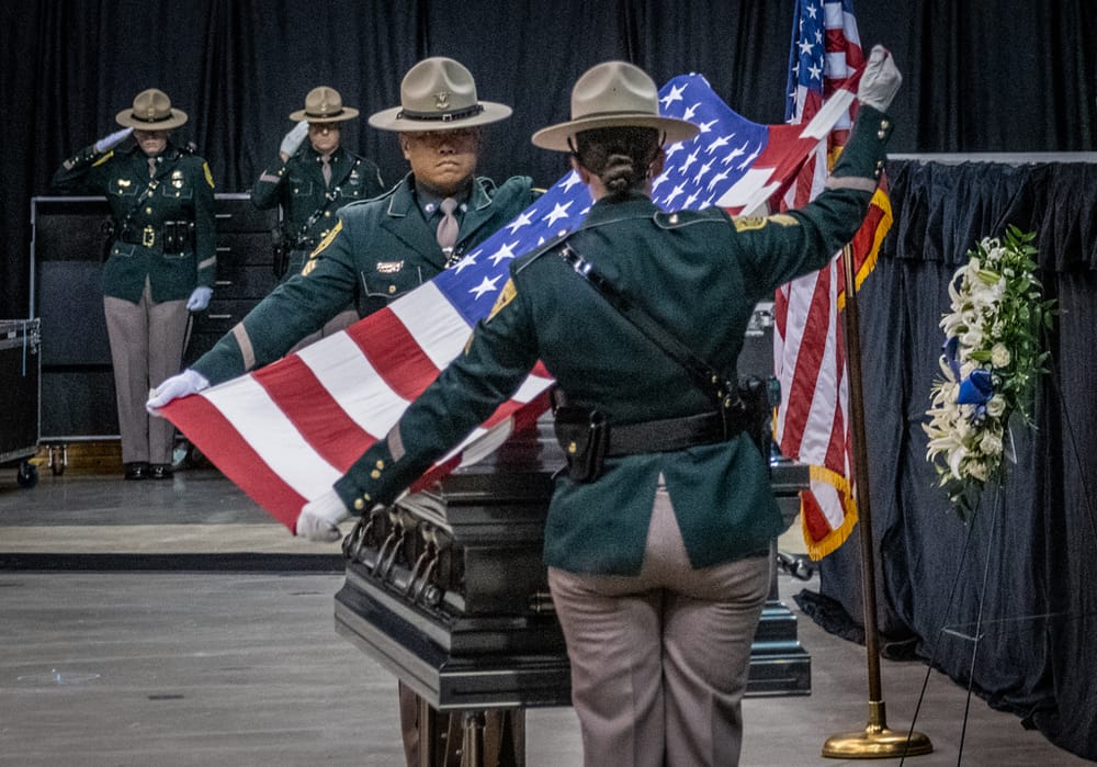 ‘Gone But Never Forgotten’: Sgt. Jesse Sherrill honored by thousands at SNHU Arena post image