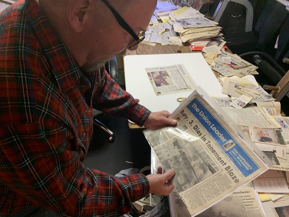 35 years of firefighting history: This retired Manchester firefighter is making an epic scrapbook post image