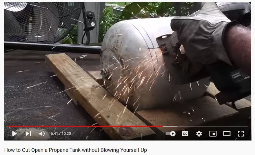 Man who died in Franklin explosion was cutting into propane tank post image