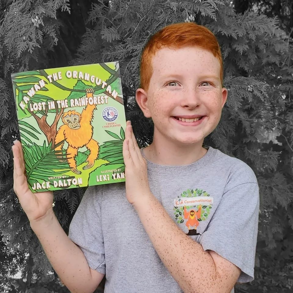New Hampshire’s ‘Kid Conservationist’ and author raising $5,000 to save the orangutans post image