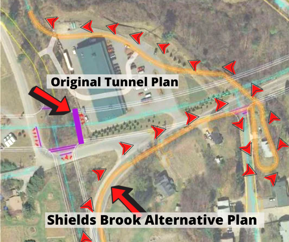Rail trail advocates outraged over switch from tunnel to ‘spaghetti plan’ at Derry’s new highway exit post image