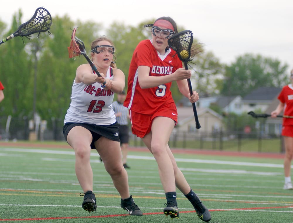 Memorial/West girls showing net gains on lacrosse pitch post image