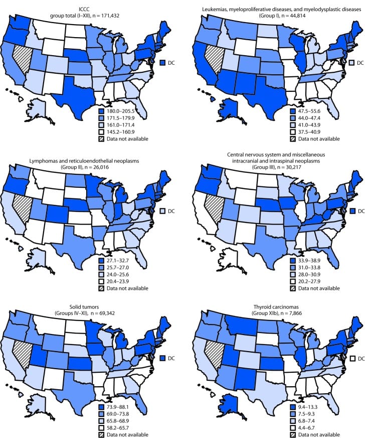 Re-examination of high childhood cancer rates in NH in the context of demographics reveals a regional problem post image