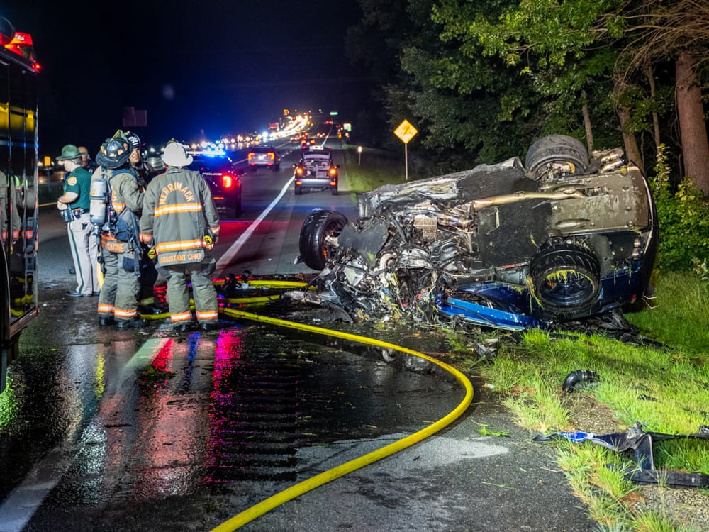 Nashua man seriously injured in Everett Turnpike crash, pulled from wreckage by other motorists post image