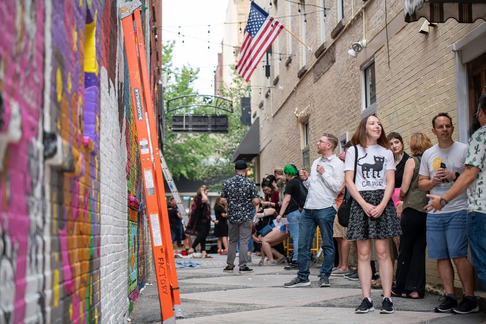 Cat Alley ribbon-cutting and refresh kick off Citywide Arts Festival post image