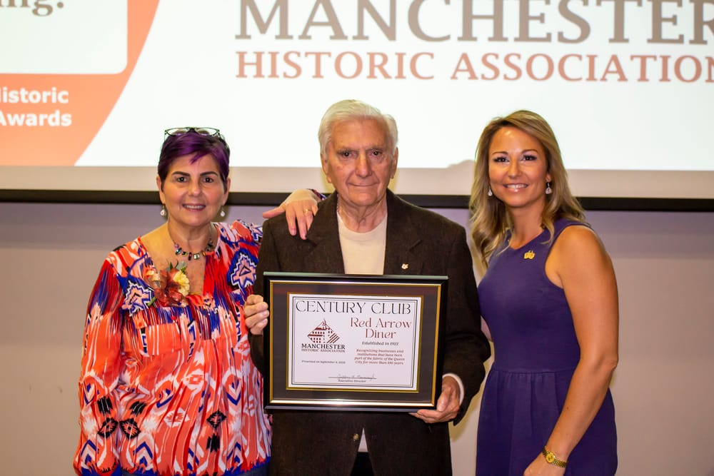 Red Arrow Diner honored by Manchester Historic Association with Century Club Award post image