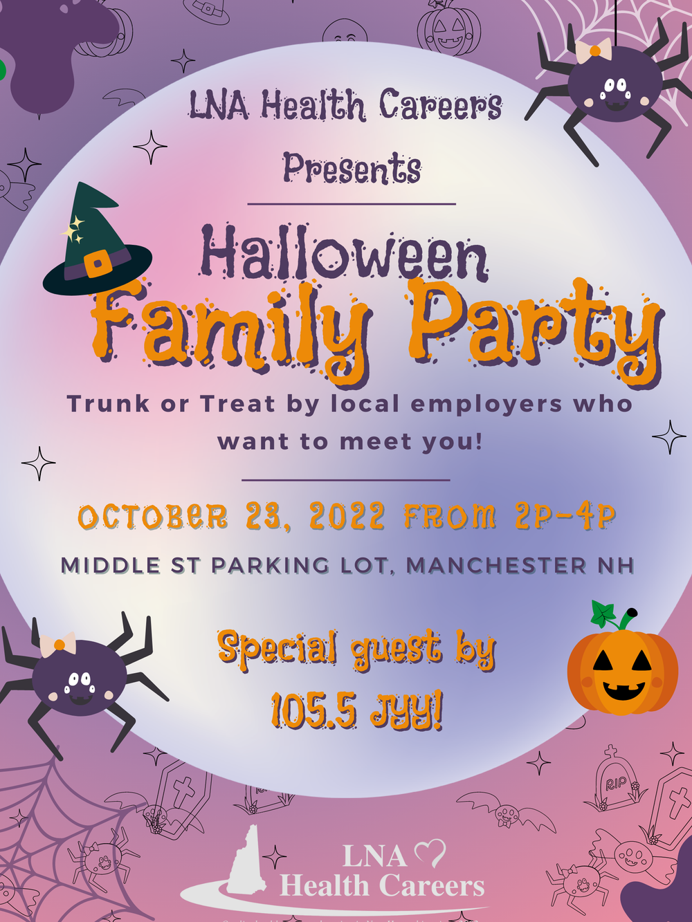 Oct. 23: Fall Family Party/ LNA Recruitment Event post image