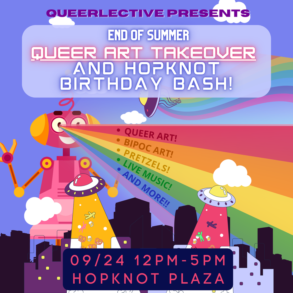 Sept 24: Queer Art Takeover and Hop Knot Birthday Bash post image