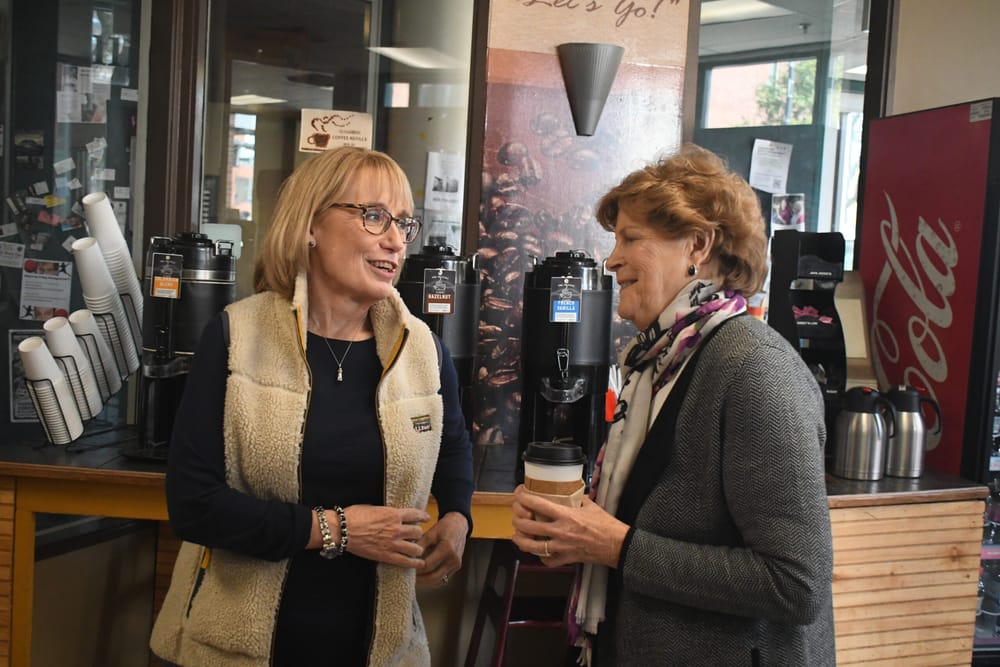 Hassan and Shaheen talk with downtown Manchester voters post image