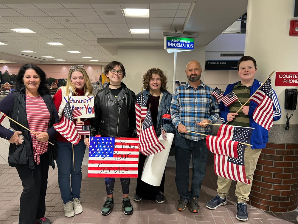 Founders Academy students attend Honor Flight New England send off post image