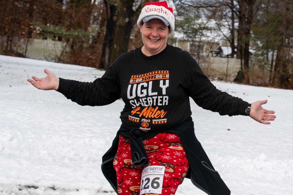 7th Annual Ugly Sweater 4-miler results: 317 runners, 3 worthy causes, $1,840 raised post image
