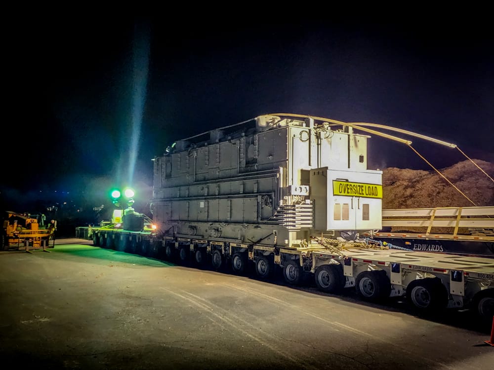 Transformer convoy makes slow overnight journey post image