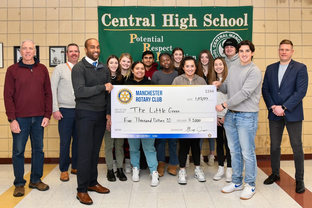 Little Green newspaper awarded $5K toward new computers thanks to Manchester Rotary Club post image