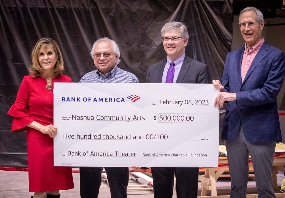 Bank of America bolsters commitment to the arts with combined half-million dollar grant to Nashua Center for the Arts post image