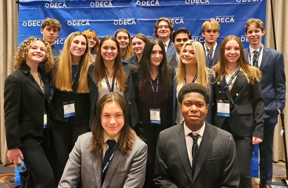 Central students represent with pride a last week’s NH DECA competition post image