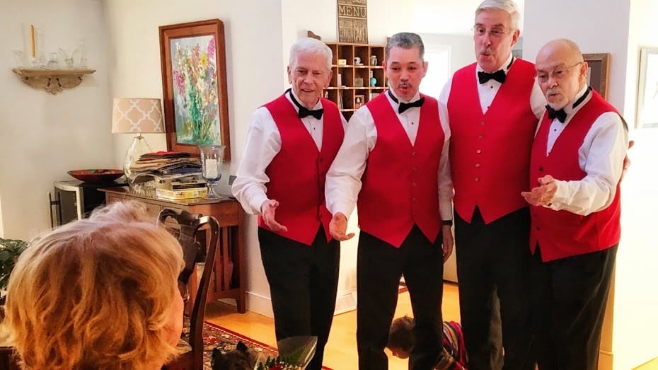 Let them call you ‘sweetheart:’ Barbershop quartet for hire to deliver Valentine’s Day serenade post image