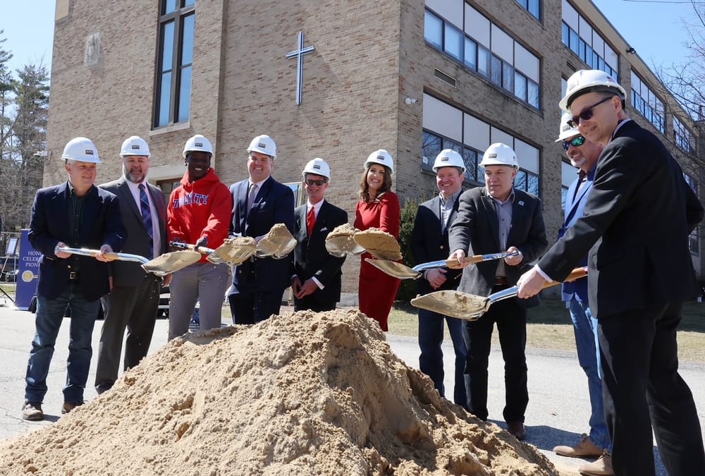 Ground-breaking at Trinity High School paves way for St. Joseph’s expansion, renovation project post image