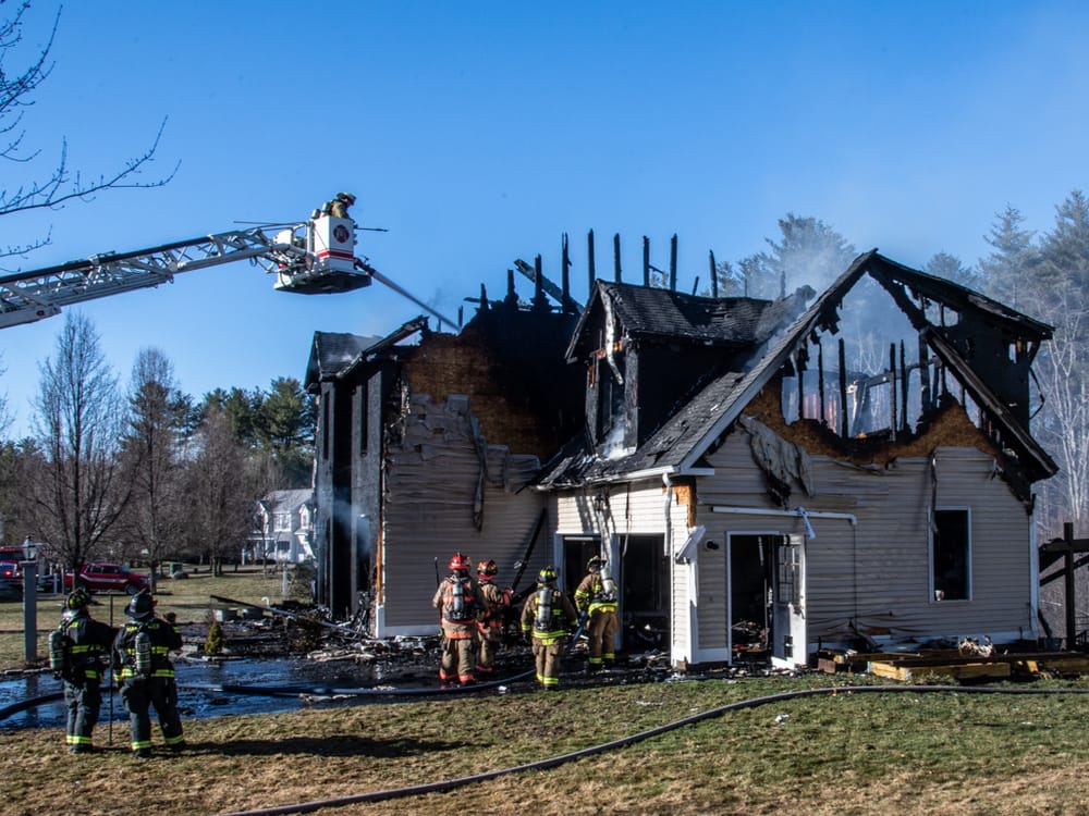 Fire guts house on Folsom Road in Bedford, 1 cat dead post image