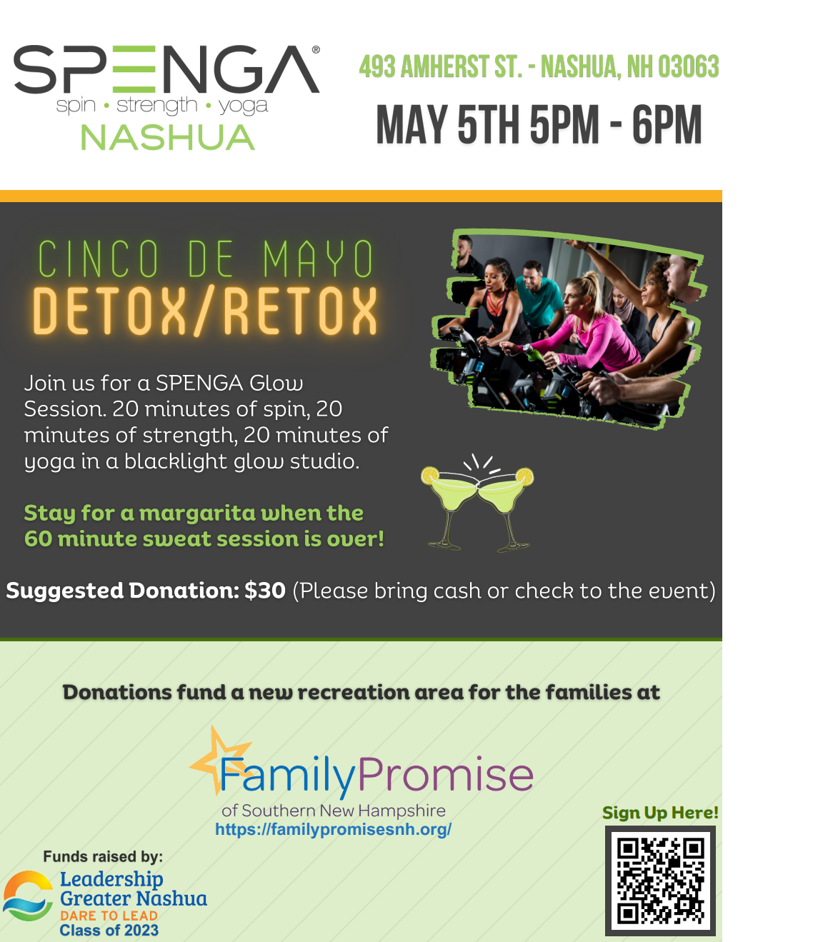 May 5 Cinco De Mayo Detox/Retox in Nashua for a good cause post image