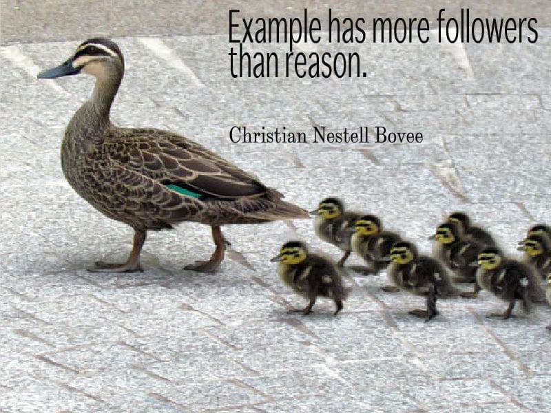 Being Christian by example post image