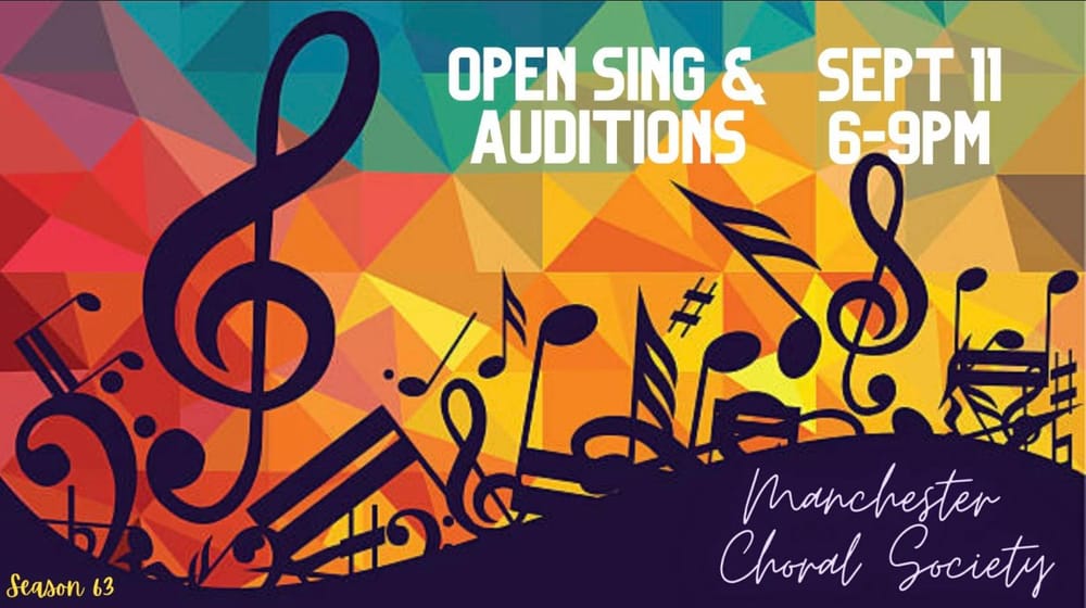 Manchester Choral Society Open Sing and Auditions set for Sept. 11 post image