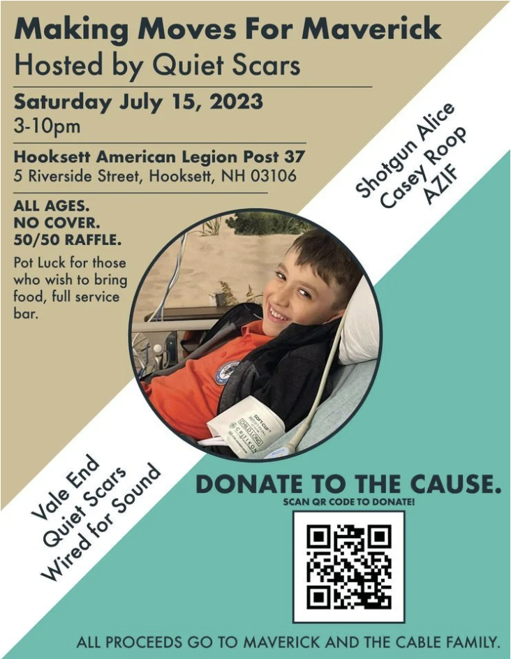 July 15: Community event in support Hooksett’s Maverick Cable, battling brain tumor post image