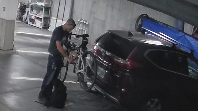 Wanted: Man caught on tape stealing bikes from parking garage post image
