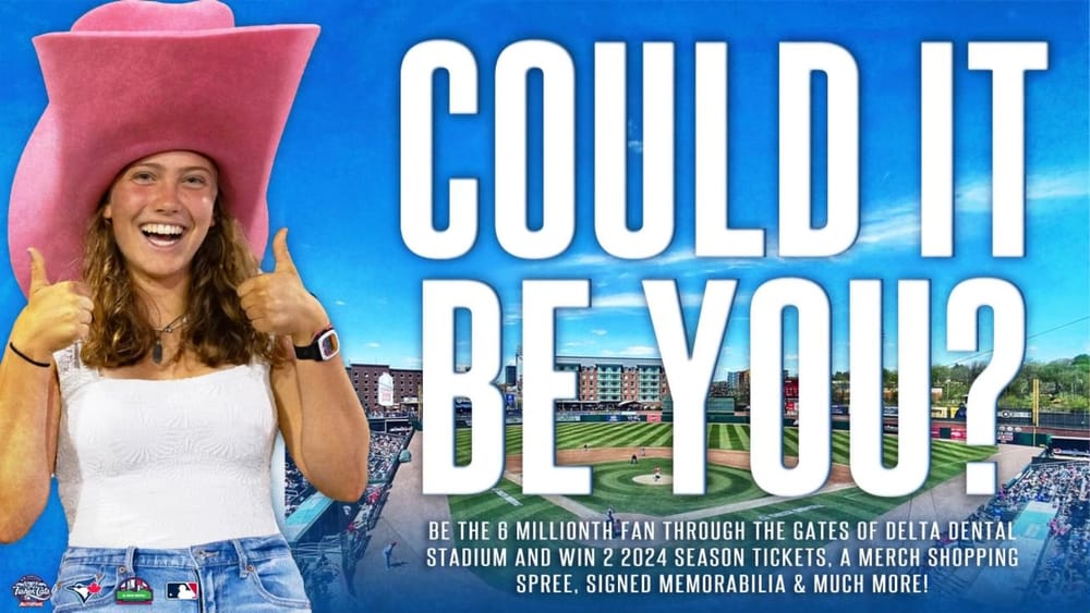 Fisher Cats to welcome six millionth fan Tuesday post image