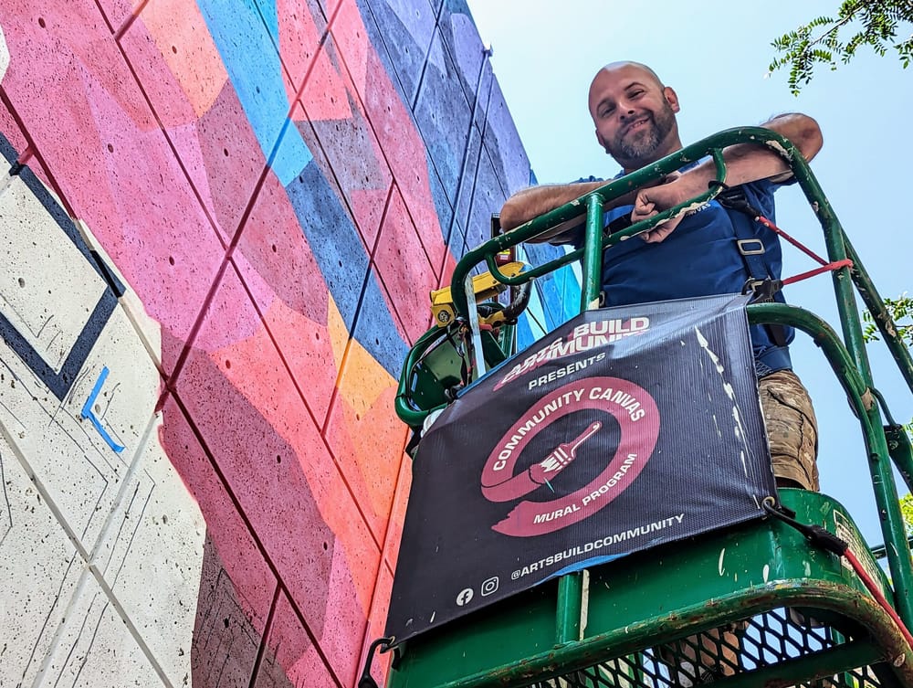 Ribbon-cutting Aug. 15 for ‘Greetings from Manchester’ mural, an artist’s view of the city he loves post image
