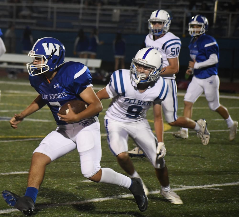 Blue Knights blanked by defending champs, Pelham Pythons post image