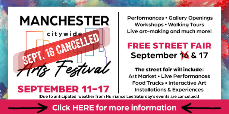Saturday’s planned Arts Fest activities canceled due to weather [Thanks, Hurricane Lee!] post image