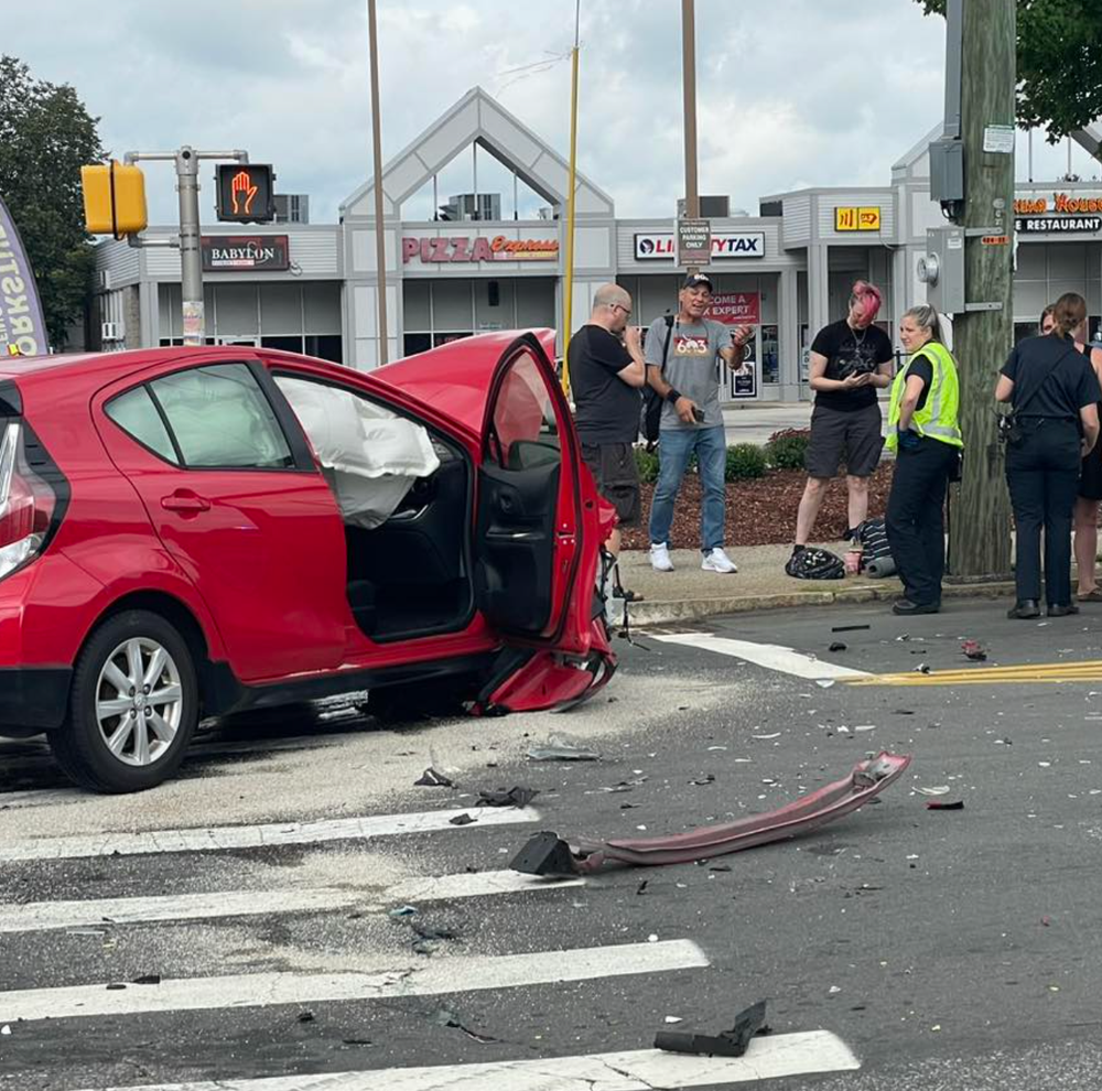 Man faces slew of charges after crashing stolen van outside police headquarters post image
