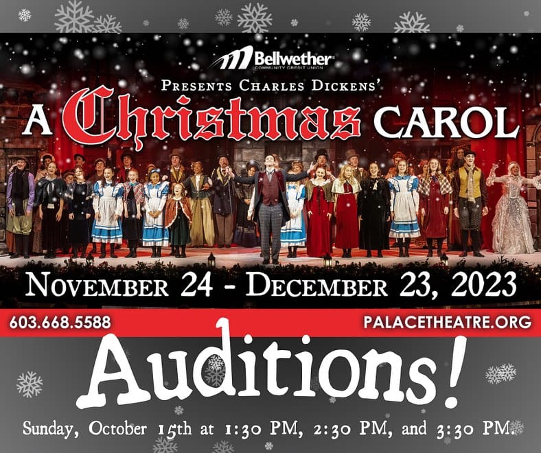 Auditions for Palace theatre’s ‘A Christmas Carol’ youth ensemble are Oct. 15 post image