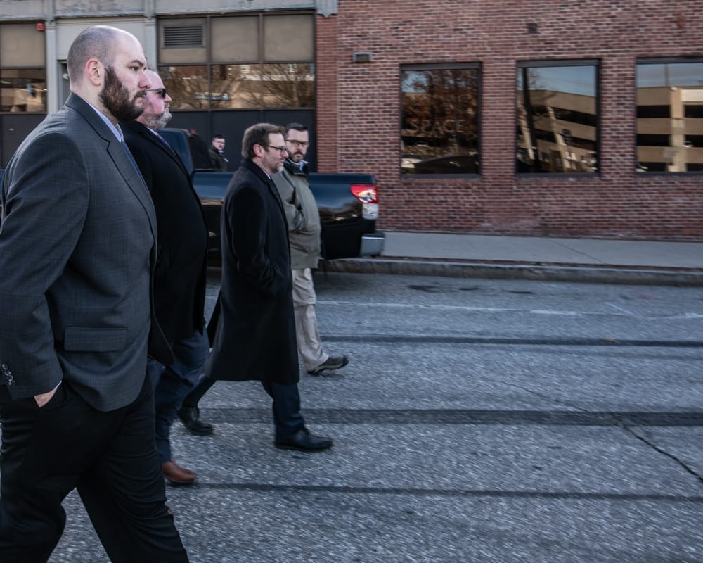 Defendent in fatal shooting trial returns to parking lot outside The Goat, along with jury post image