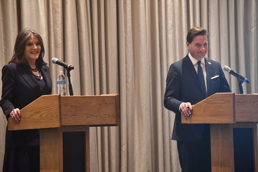 Williamson and Phillips make their cases at Democratic candidate debate post image