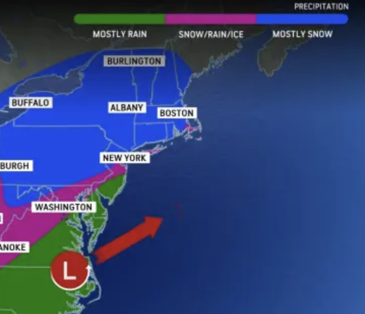 Saturday’s weather: Mostlly cloudy, high of 34 + see how much snow is on the way post image