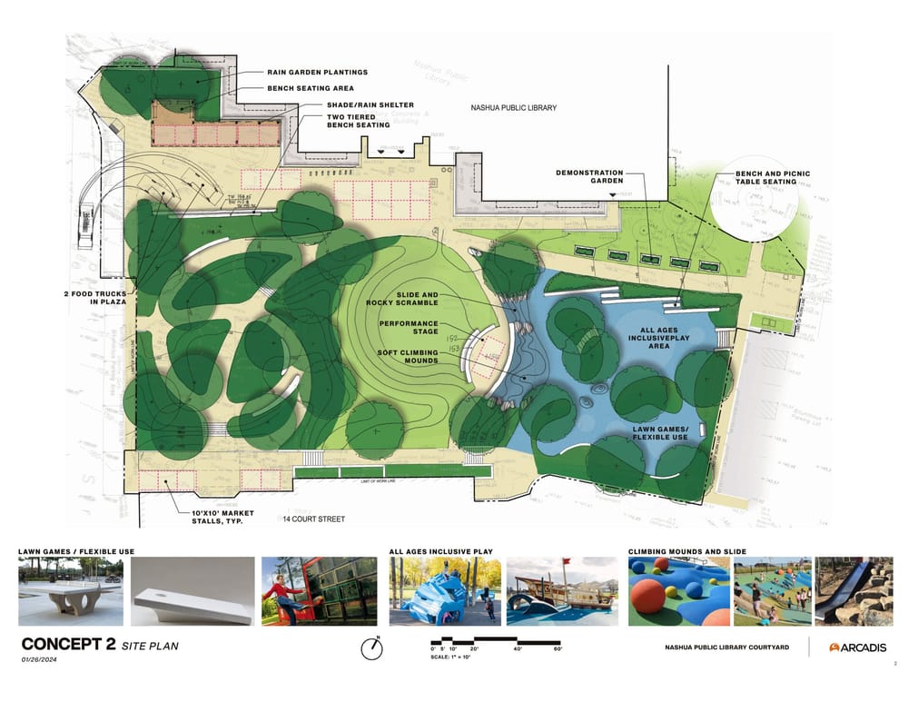 Nashua Public Library presents plaza renovation plans for public input  post image