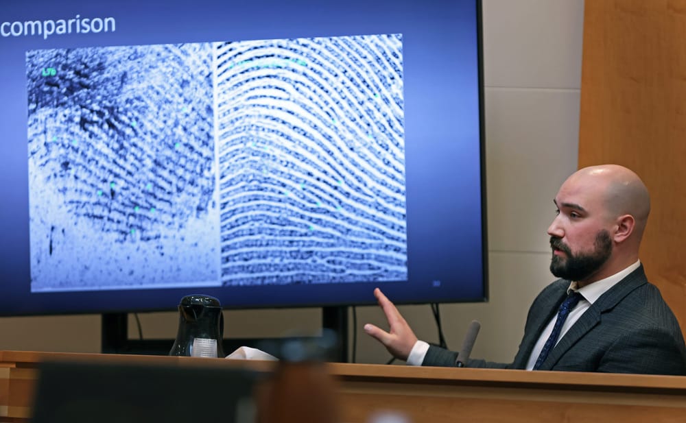 Adam Montgomery trial:  His fingerprints were found on ceiling panel that smelled like ‘dead body’ post image