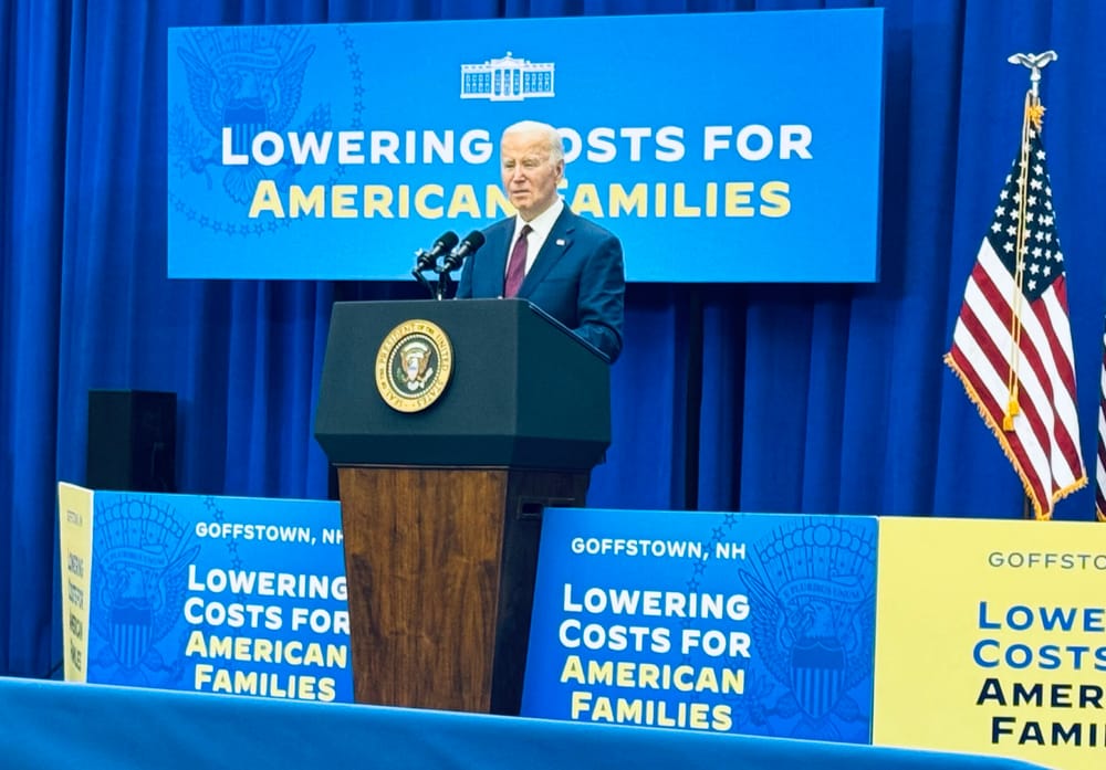 Biden on the stump in NH: ‘Fundamental fairness’ for families at stake post image