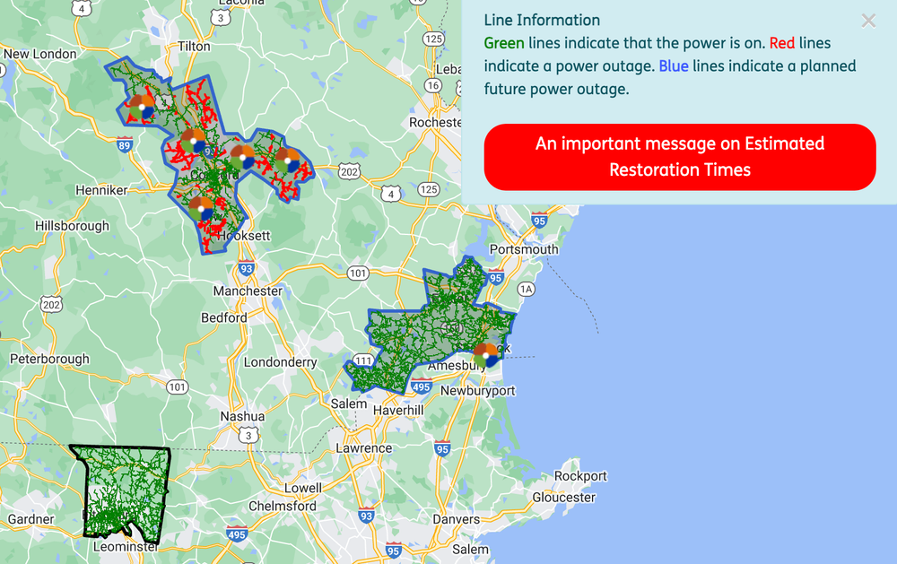 Unitil: Power will be back by Tuesday for those with storm outages post image