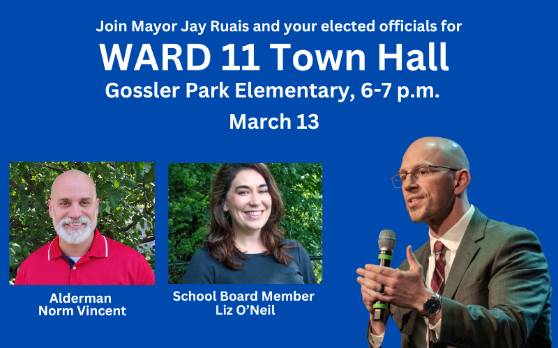 Ward 11 town hall set for March 13 with Mayor Ruais post image
