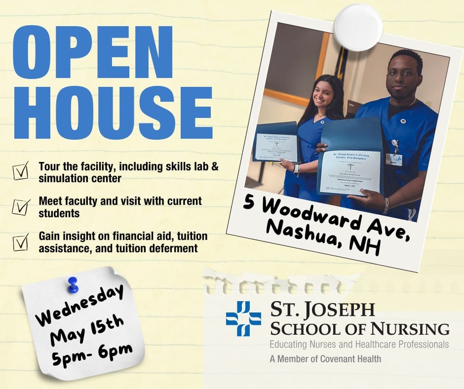 Discover your path to excellence on May 15: Attend St. Joseph School of Nursing Open House post image