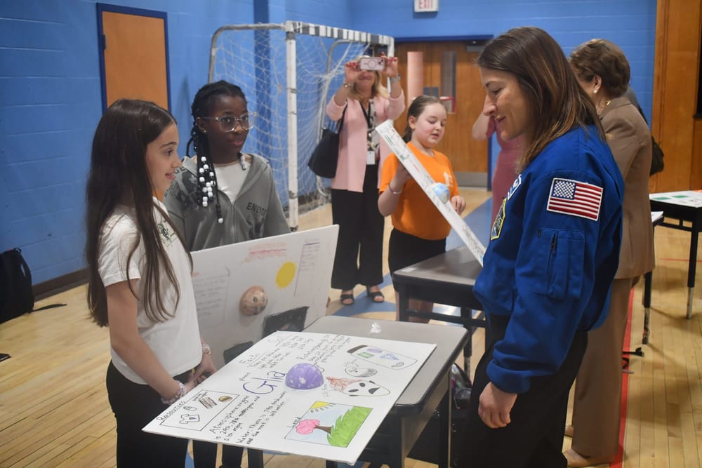 Parkside students reveal their planets with real-world NASA astronaut post image