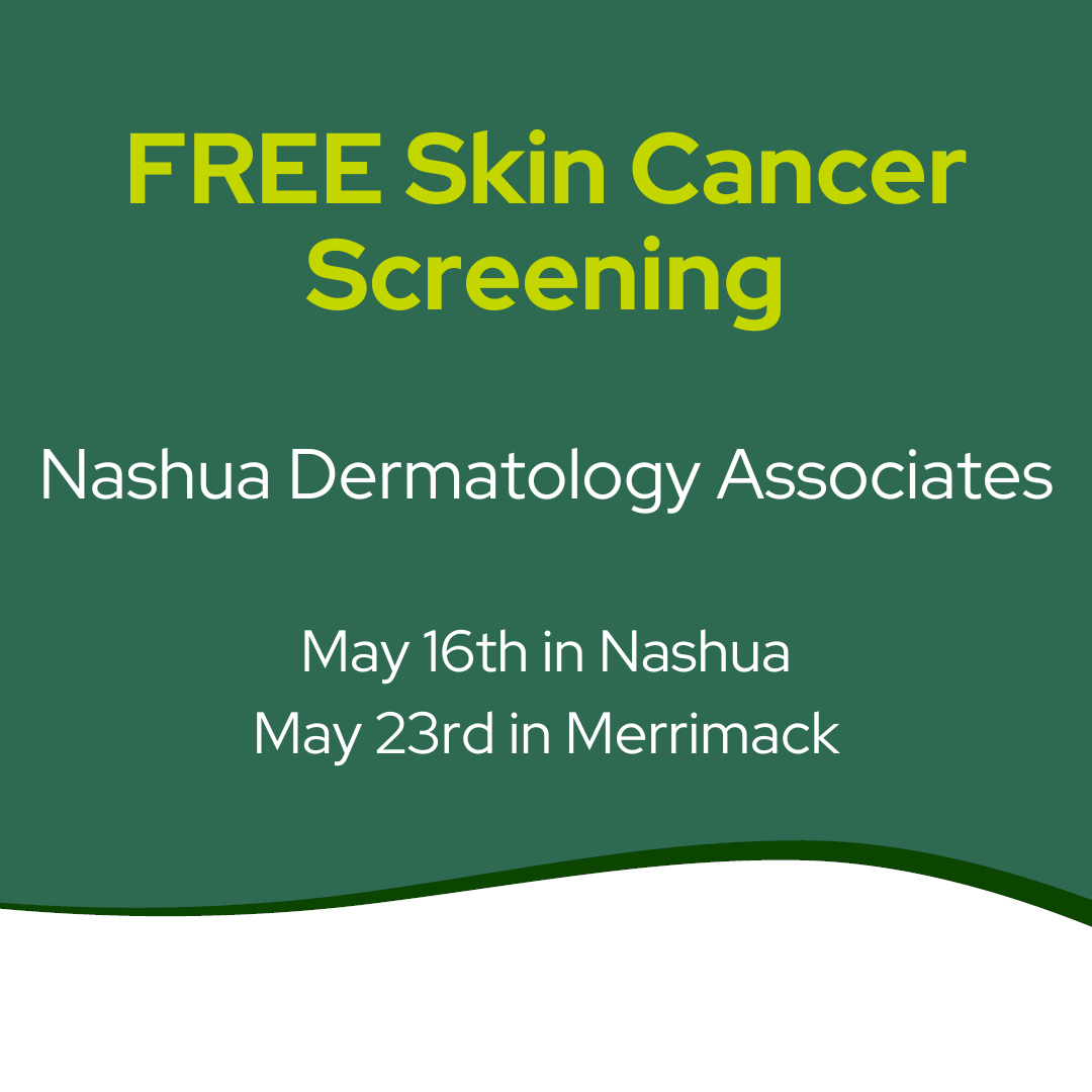 Free screening for skin cancer May 16 & 23 in Nashua & Merrimack post image
