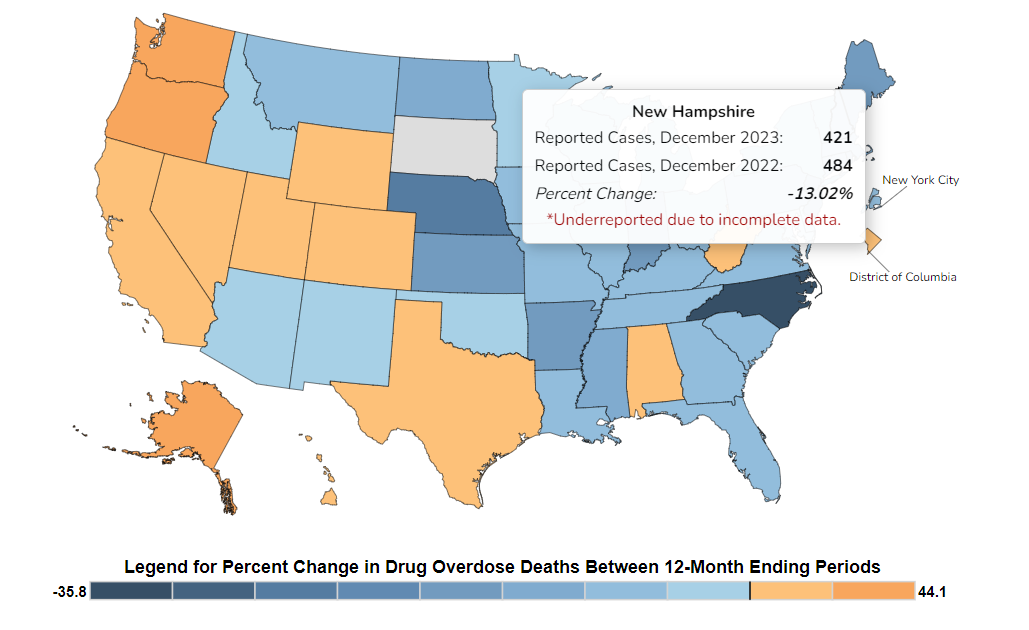 NH drug overdose deaths declined in 2023 post image