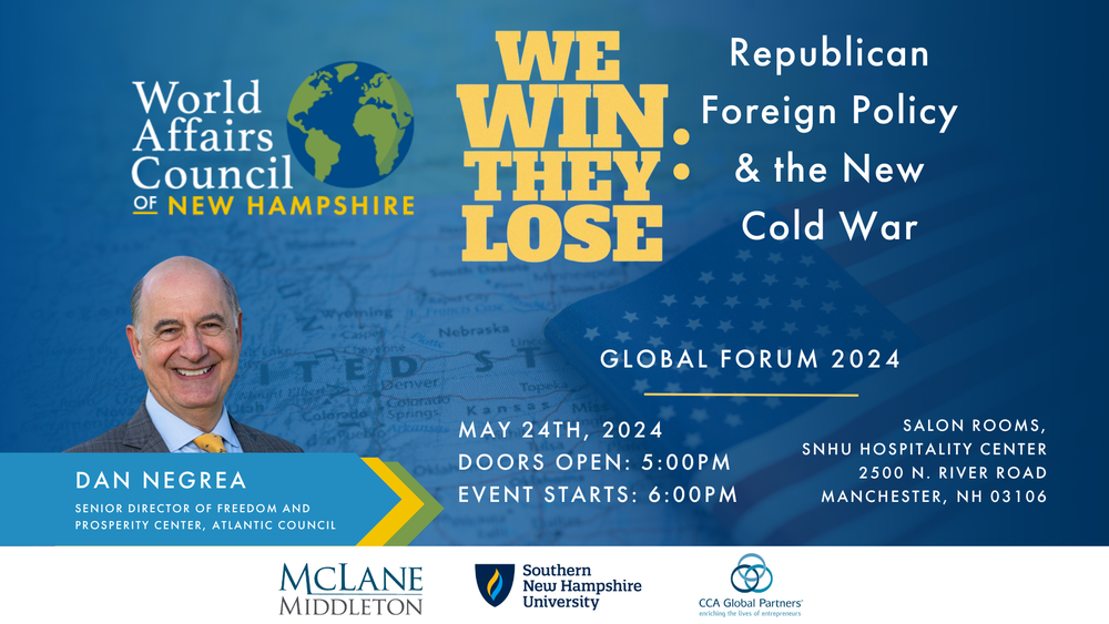 “Crafting a Conservative Foreign Policy Consensus” comes to SNHU next week post image