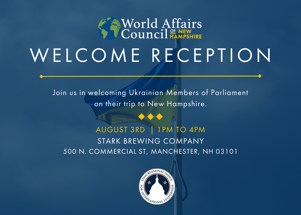 Aug. 3: Welcome Reception for Ukrainian members of Parliament at Stark Brewing post image