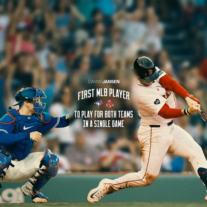 Former Fisher Cat Danny Jansen makes Major League history, plays for both teams in same game post image