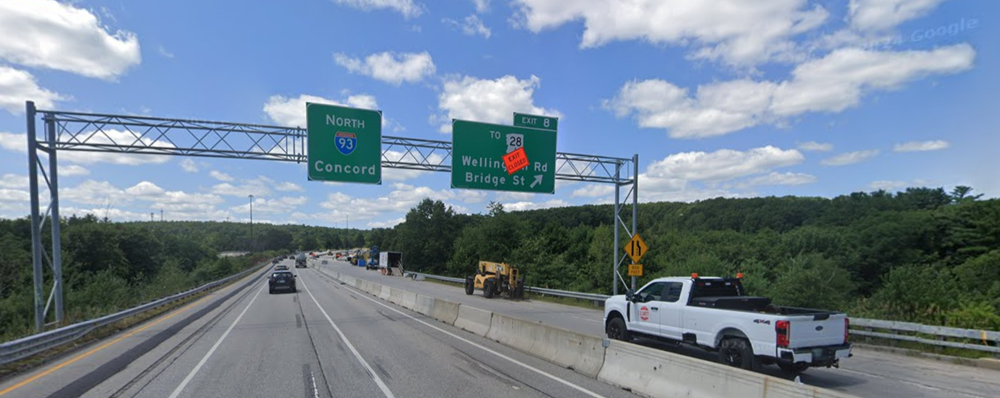 Night work on I-93 at Exit 8 in Manchester begins Sept. 15 post image