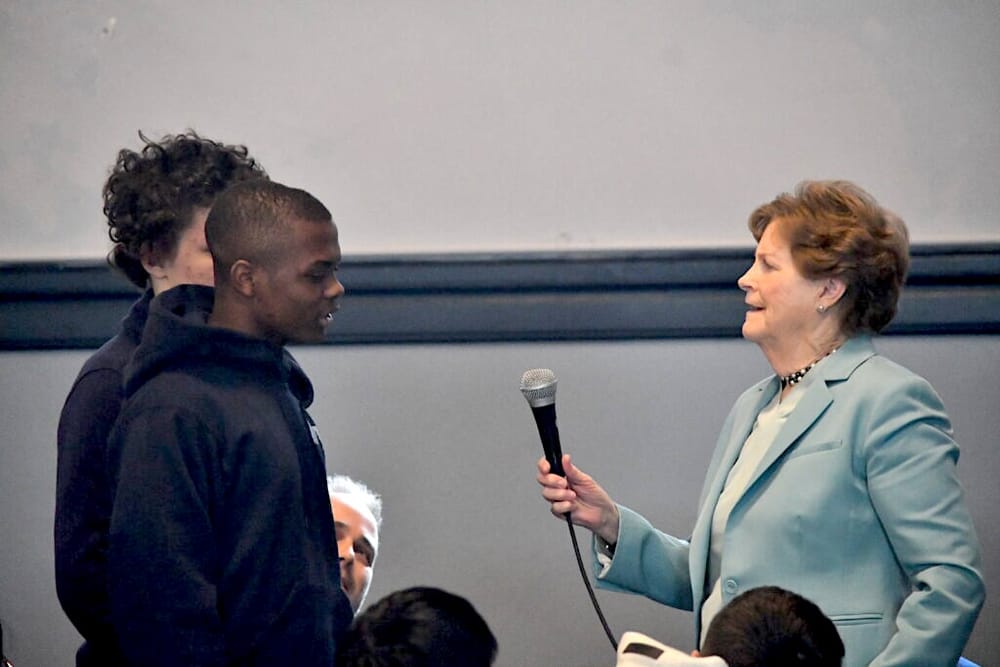 Shaheen joins naval officers at discussion about military careers for West NJROTC students post image